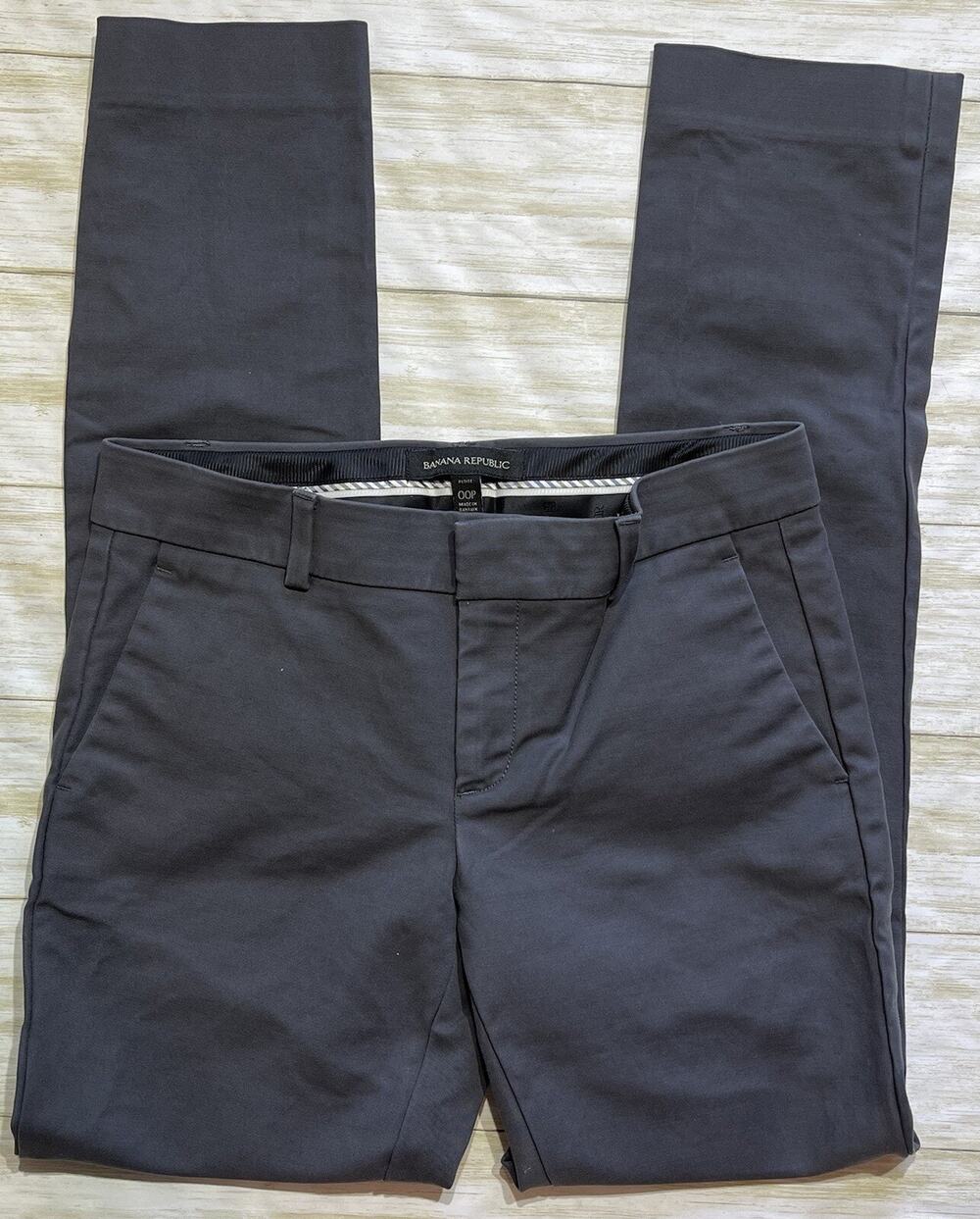 Banana Republic Womens Dark Gray Petites Pants Size 00P